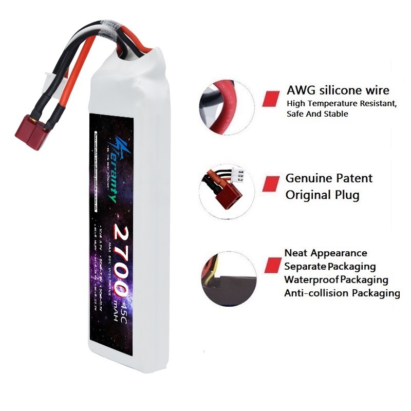 1/3PCS 2S 7.4V Lipo 배터리 2700mA - Rc Hobby Vehicles 리뷰 및 가격