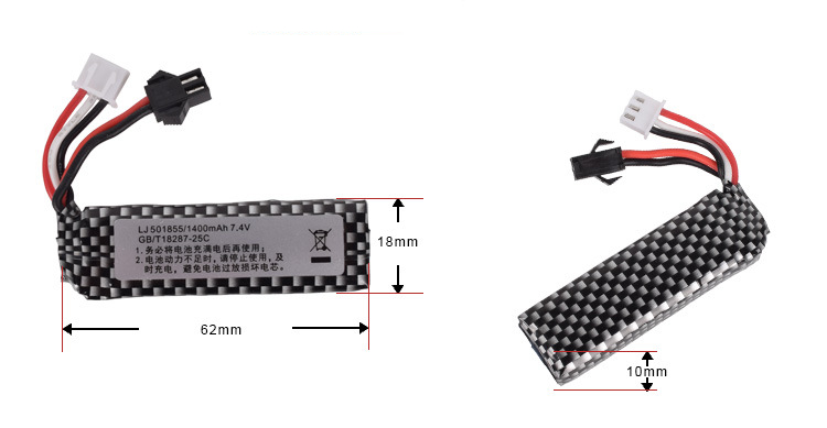 7.4v 1400mah 25C 501855   전기 물 - Rc Hobby Vehicles 리뷰 및 가격