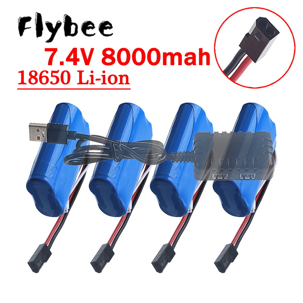 (5500 플러그) 18650 7.4V 8000Mah  - Rc Hobby Vehicles 리뷰 및 가격